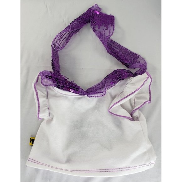 Build a Bear BFF Shirt Purple Sequin Outfit - Picture 2 of 4